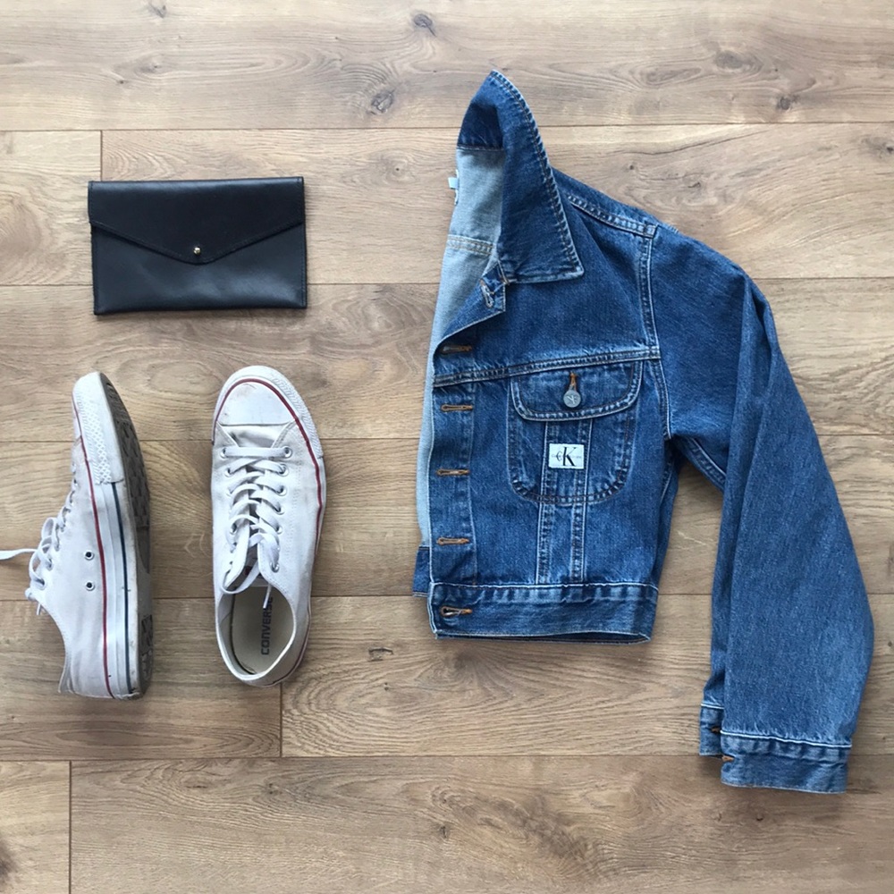 Calvin Klein Cropped Denim Jacket